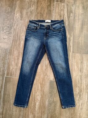 BKE Medium Blue Payton Skinny Jeans with Whisker Fade